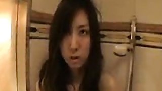 Enchanting Japanese babe with a sweet ass satisfies her nee