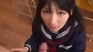 Japanese girl loves to swallow loads of cum