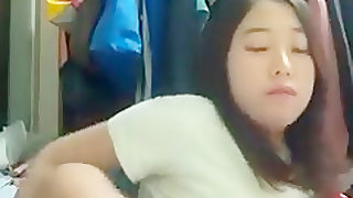 Japanese girl horny lick her nylon feet