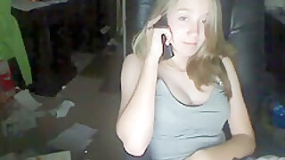 Peep! Live chat Masturbation! Golden-Haired hotty of overseas Hen bowl-shaped Melons