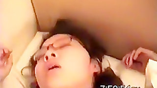 Very nerdy and cute asian girl fucks for the first time