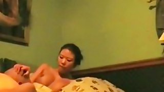 Hottest amateur record with asian, cunnilingus, big tits, couple scenes