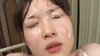 Awesome cum-sucking compilation with Asian