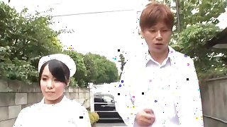 Miho Tsujii, Asian nurse in need for cock in her pussy