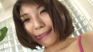 Housewife Azumi Harusaki enjoys toys up her cunt