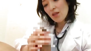 Greedy Asian nurse loves sucking cock and riding it hard