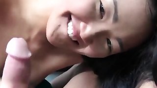 Hot Black Hair Asian Slut Sucking And Fucking Big Dick
